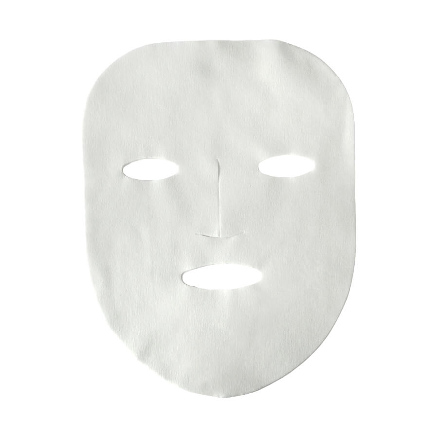 Eine weiße Vliesmaske